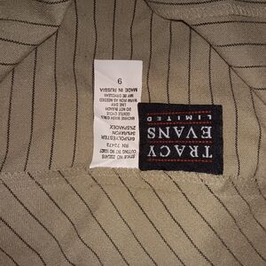 Tracy Evans Beige Striped Blazer
